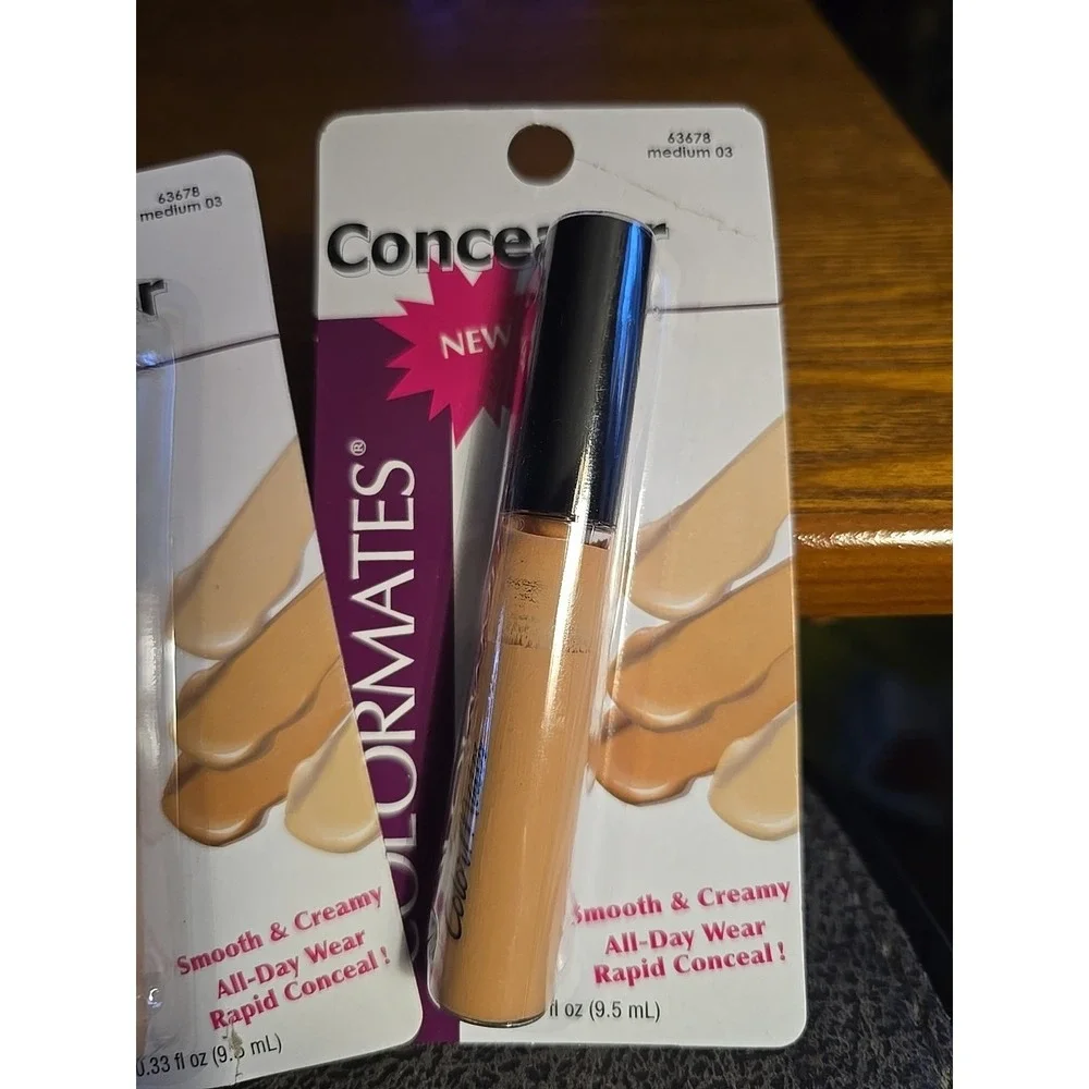 Colormates Conceler Medium 03. ‎ Lot Of 2 .33 fl Oz